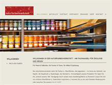 Tablet Screenshot of naturfarbenwerkstatt.de